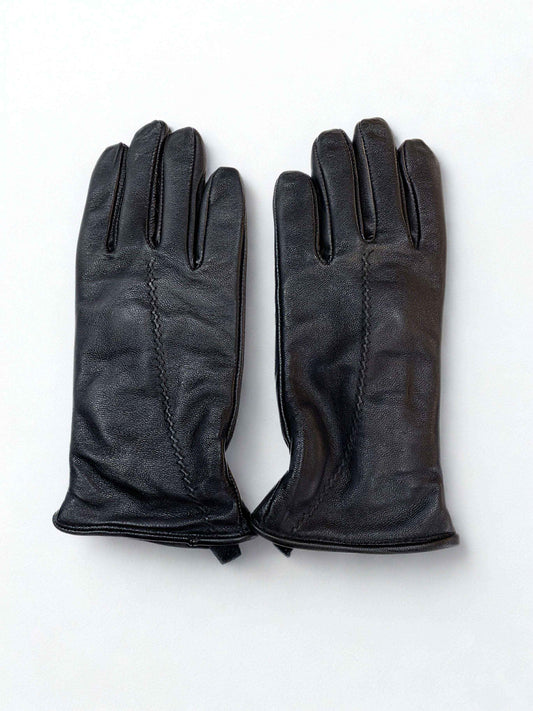 Deri Eldiven|Yünlü İç Astar|Kadın|Kuzu Derisi