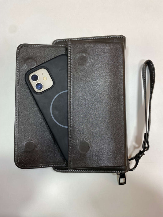 Deri El Çantası|Telefon Bölmesi|Ekstra Tutmaçlar|Çok Kartlık ve Nakit