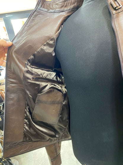 Deri Mont|Hakim Yaka|Kuzu Derisi|Antik Koyu Kahve