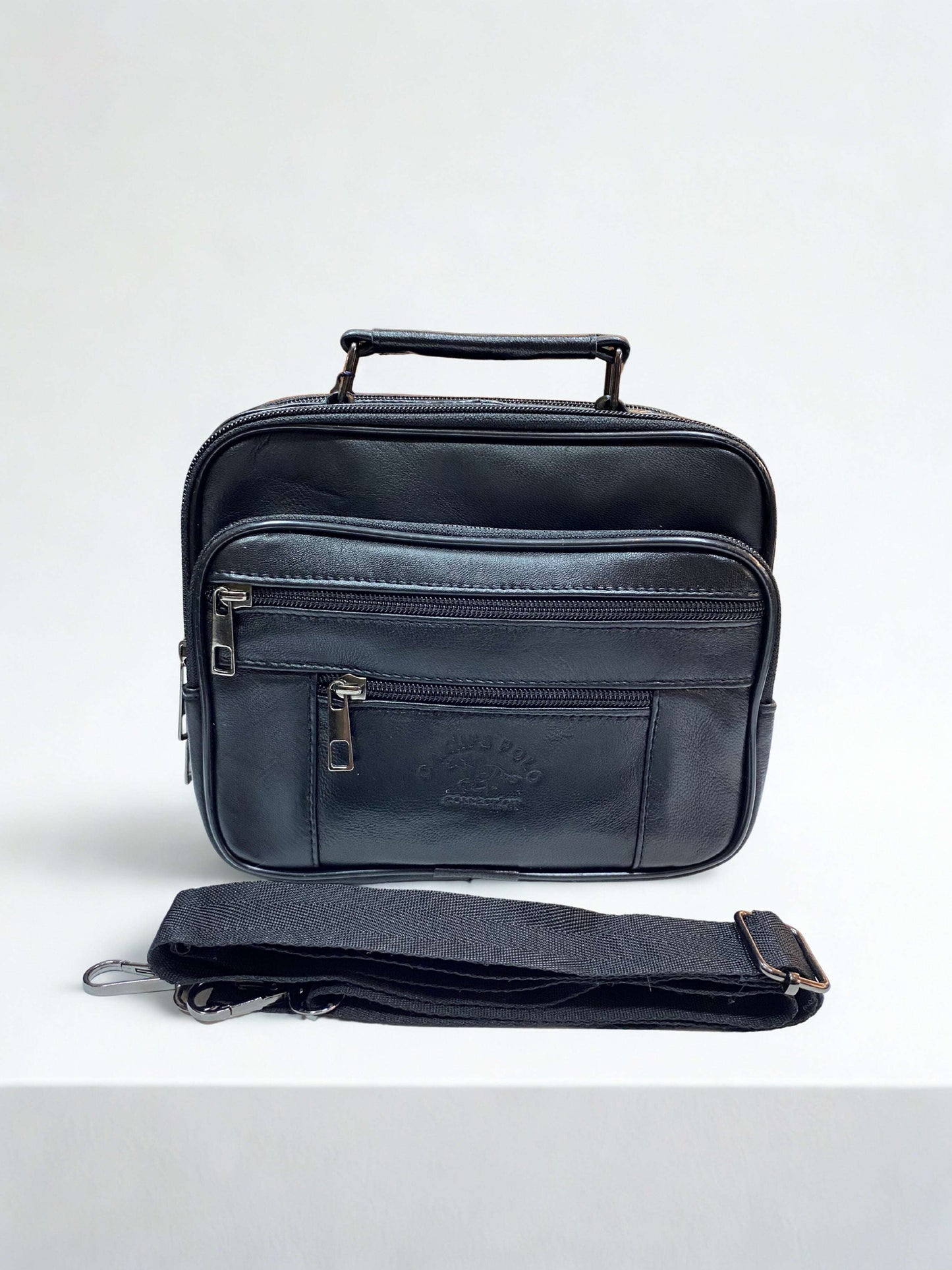 Portföy Çanta|Orta Boy|Yan Model|Kasalı|Çok Bölmeli|Siyah|Omuzdan Asmalı