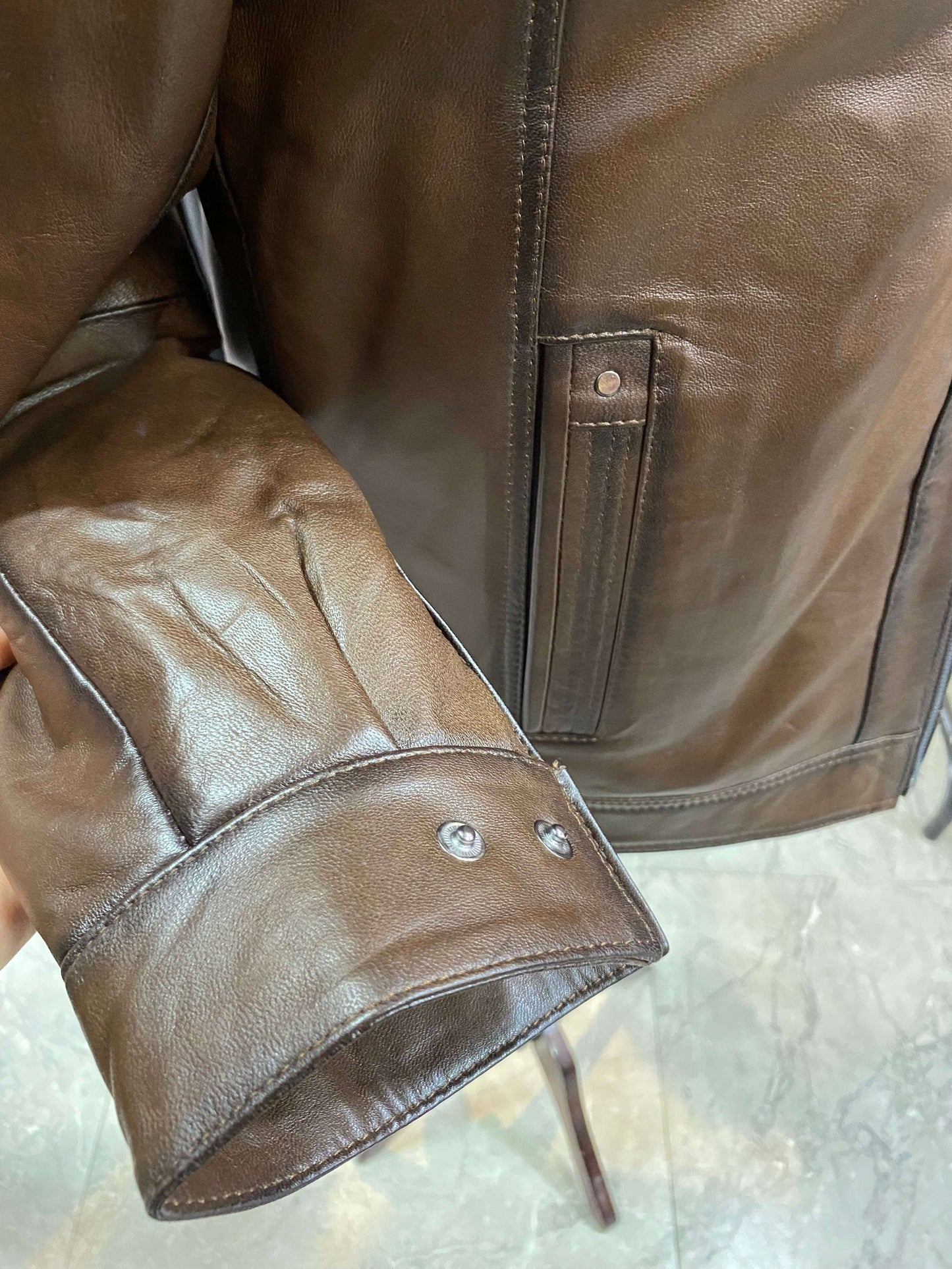 Deri Mont|Hakim Yaka|Kuzu Derisi|Antik Koyu Kahve