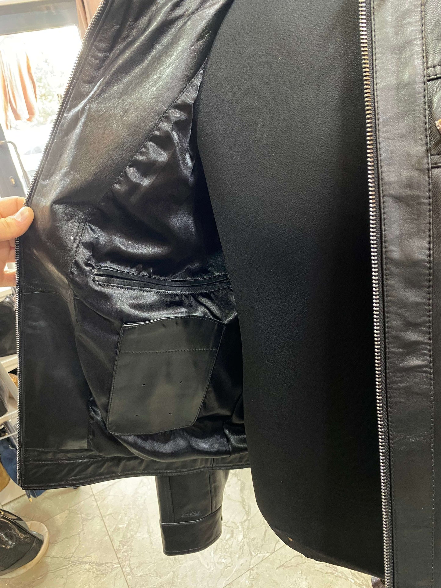 Deri Mont|Hakim Yaka|Kuzu Derisi|Siyah