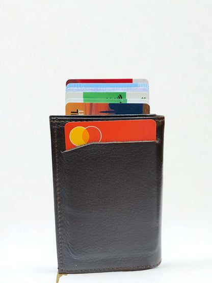 Deri Mekanizmalı Kartlık|Kuzu Derisi|RFID Koruma