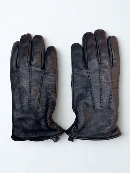 Deri Eldiven|Yünlü İç Astar|Erkek|Kuzu Derisi