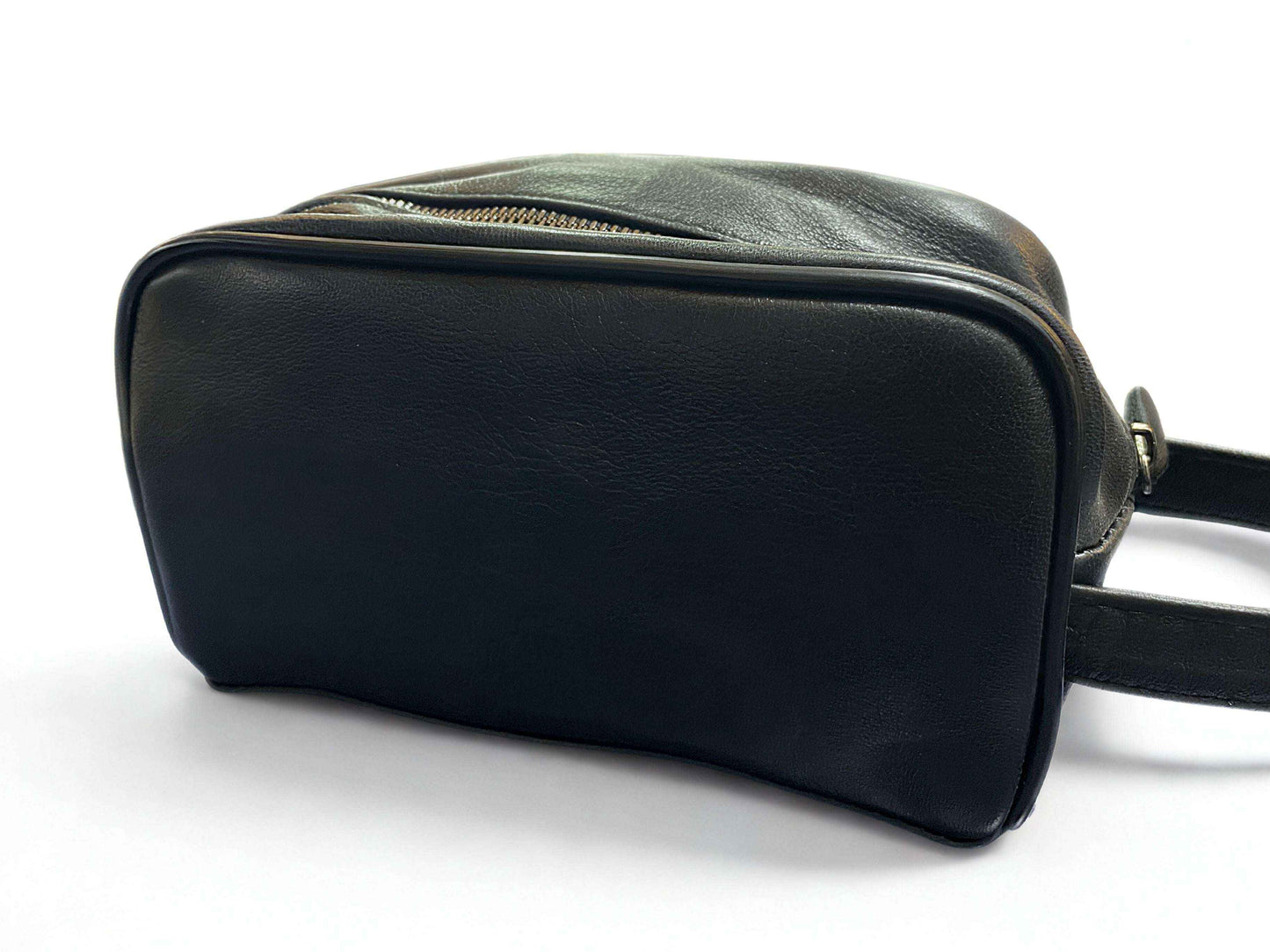 Deri El Çantası| Çift Fermuar|Kuzu Derisi|Gizli Bölme