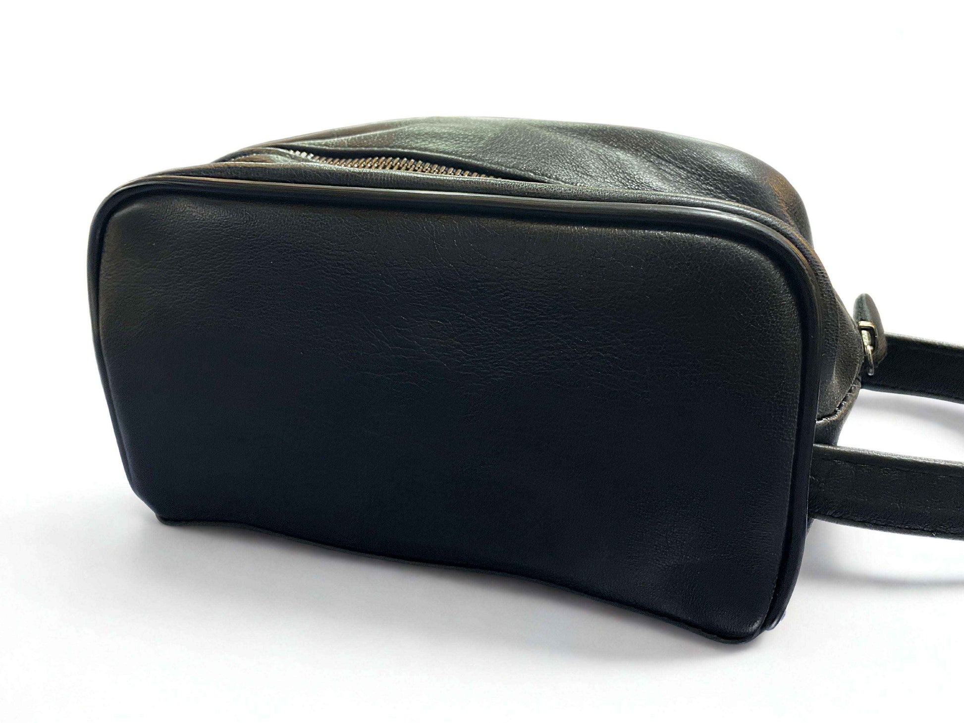 Deri El Çantası| Çift Fermuar|Kuzu Derisi|Gizli Bölme