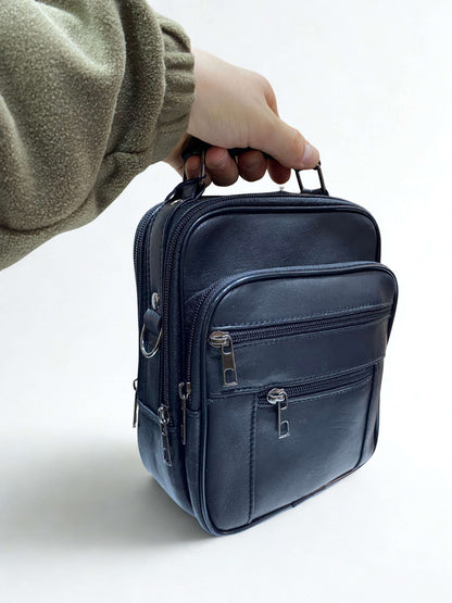 Portföy Çanta|Orta Boy|Dik Model|Kasalı|Çok Bölmeli|Siyah|Omuzdan Asmalı