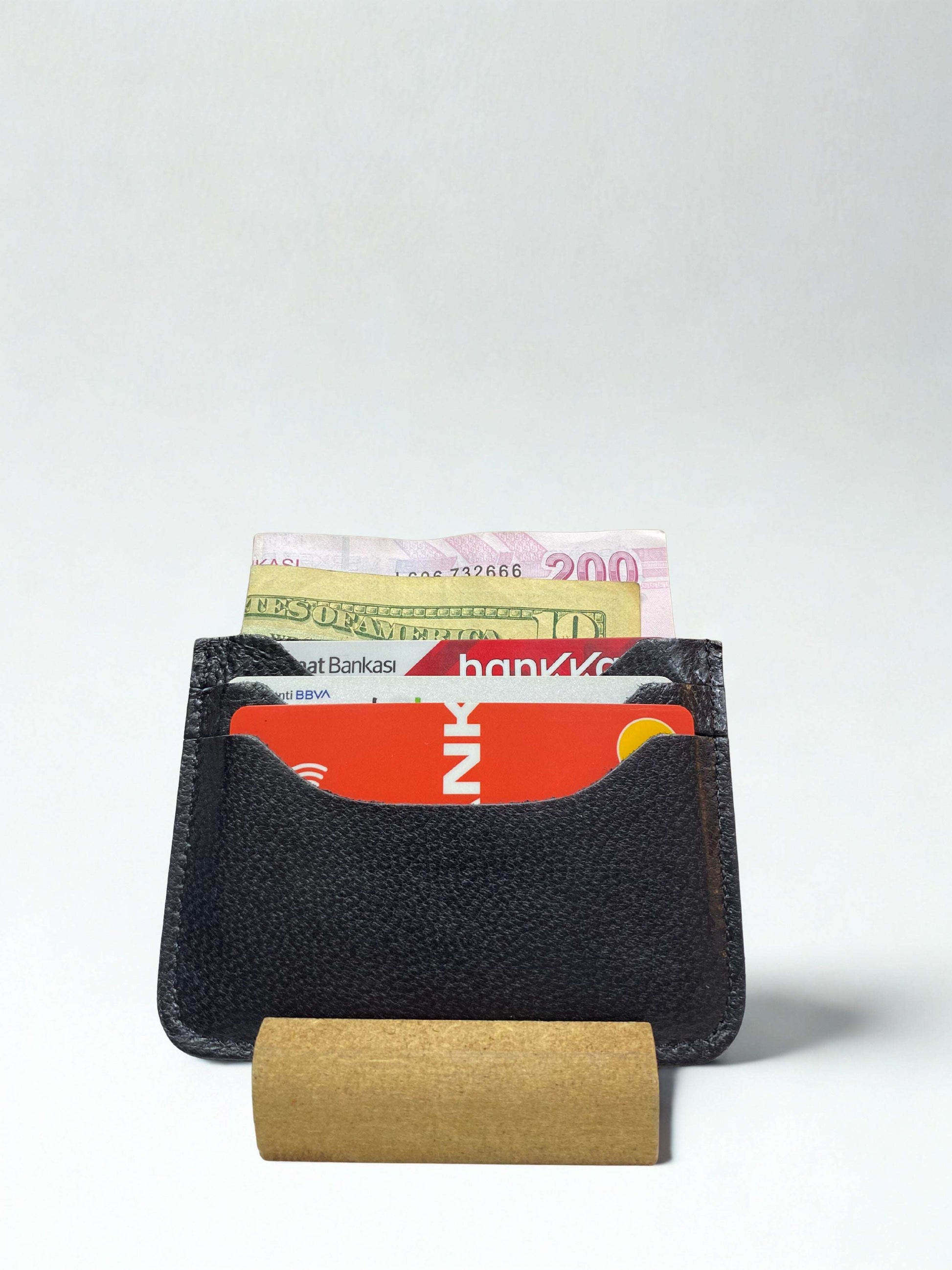 Deri Kartlık|Kuzu Derisi|6 Kart Kapasiteli