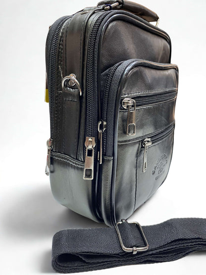 Portföy Çanta|Orta Boy|Dik Model|Kasalı|Çok Bölmeli|Parlak Siyah|Omuzdan Asmalı