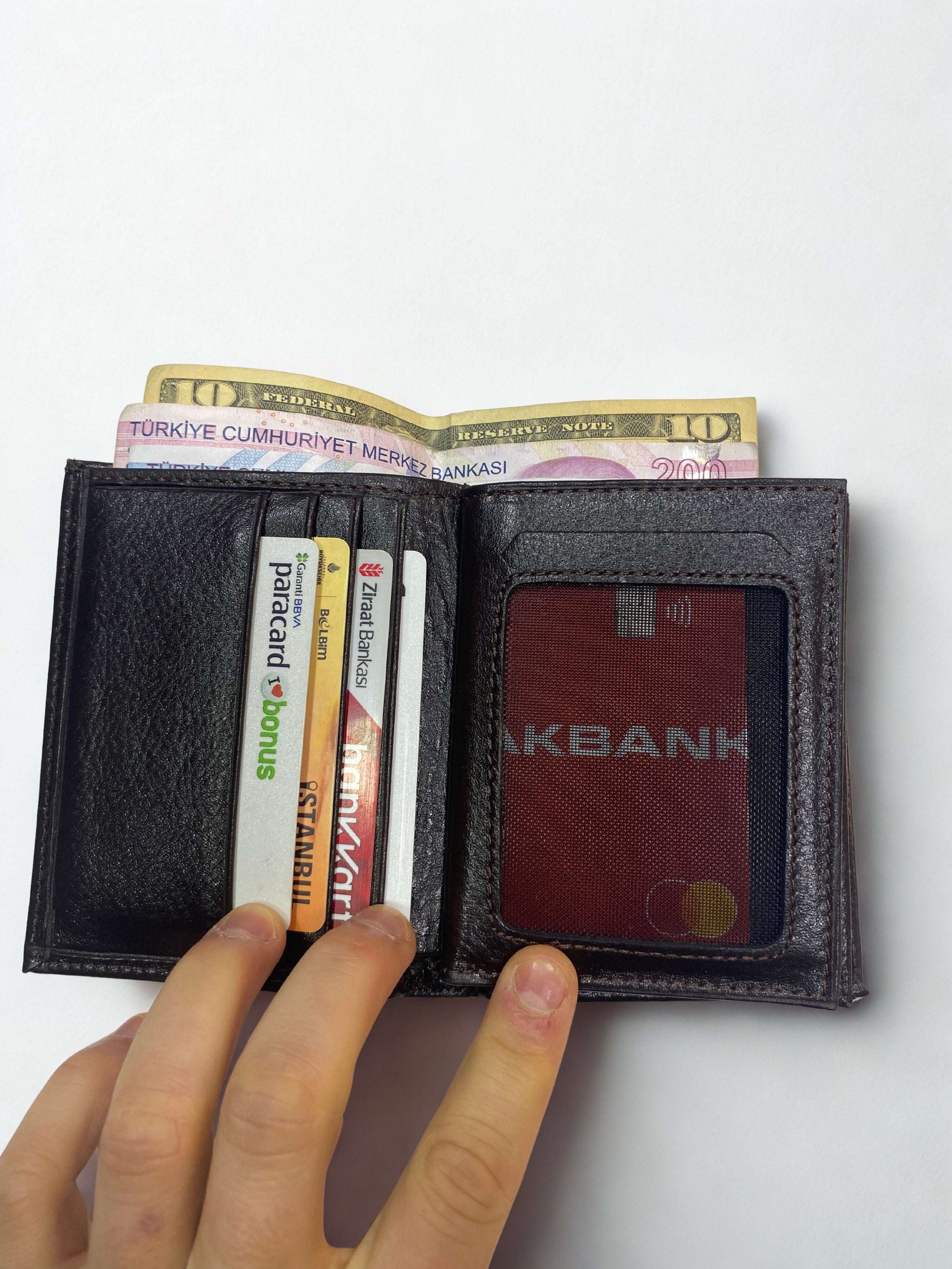 Hakiki Deri Cüzdan|Dik-Kelebek Model|3 Renk