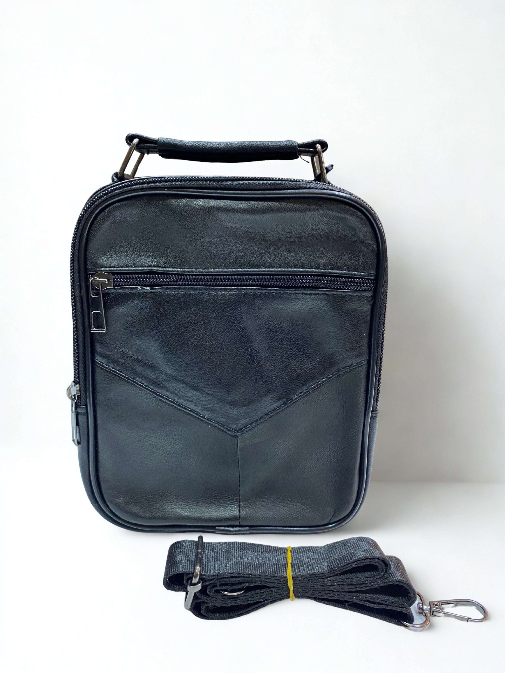 Portföy Çanta|Orta Boy|Dik Model|Kasalı|Çok Bölmeli|Siyah|Omuzdan Asmalı