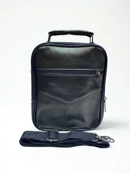 Portföy Çanta|Orta Boy|Dik Model|Kasalı|Çok Bölmeli|Parlak Siyah|Omuzdan Asmalı