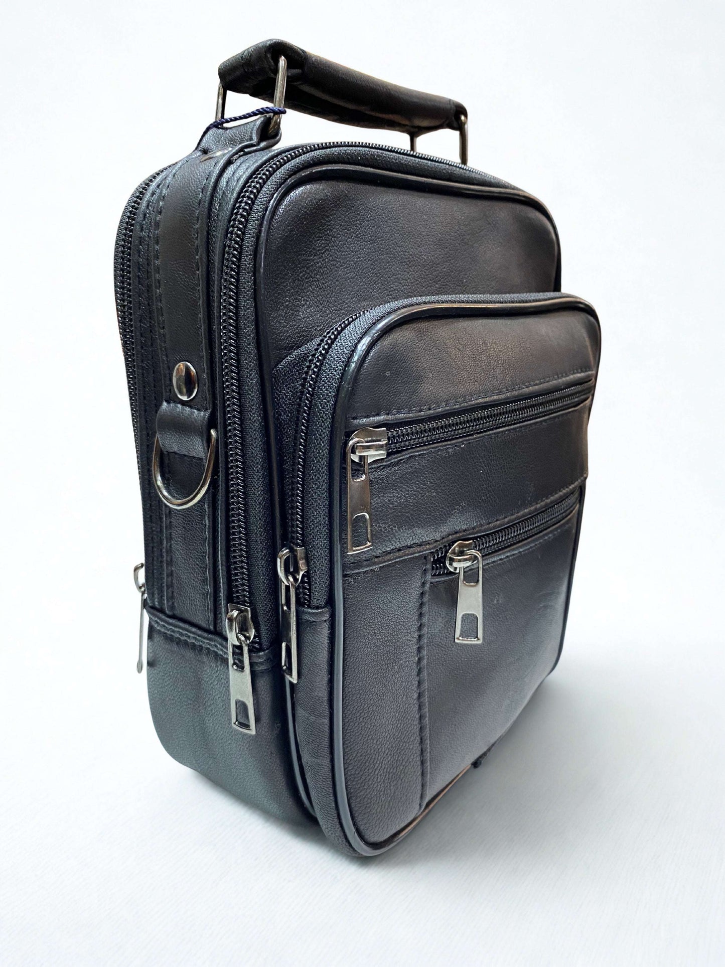 Portföy Çanta|Orta Boy|Dik Model|Kasalı|Çok Bölmeli|Siyah|Omuzdan Asmalı