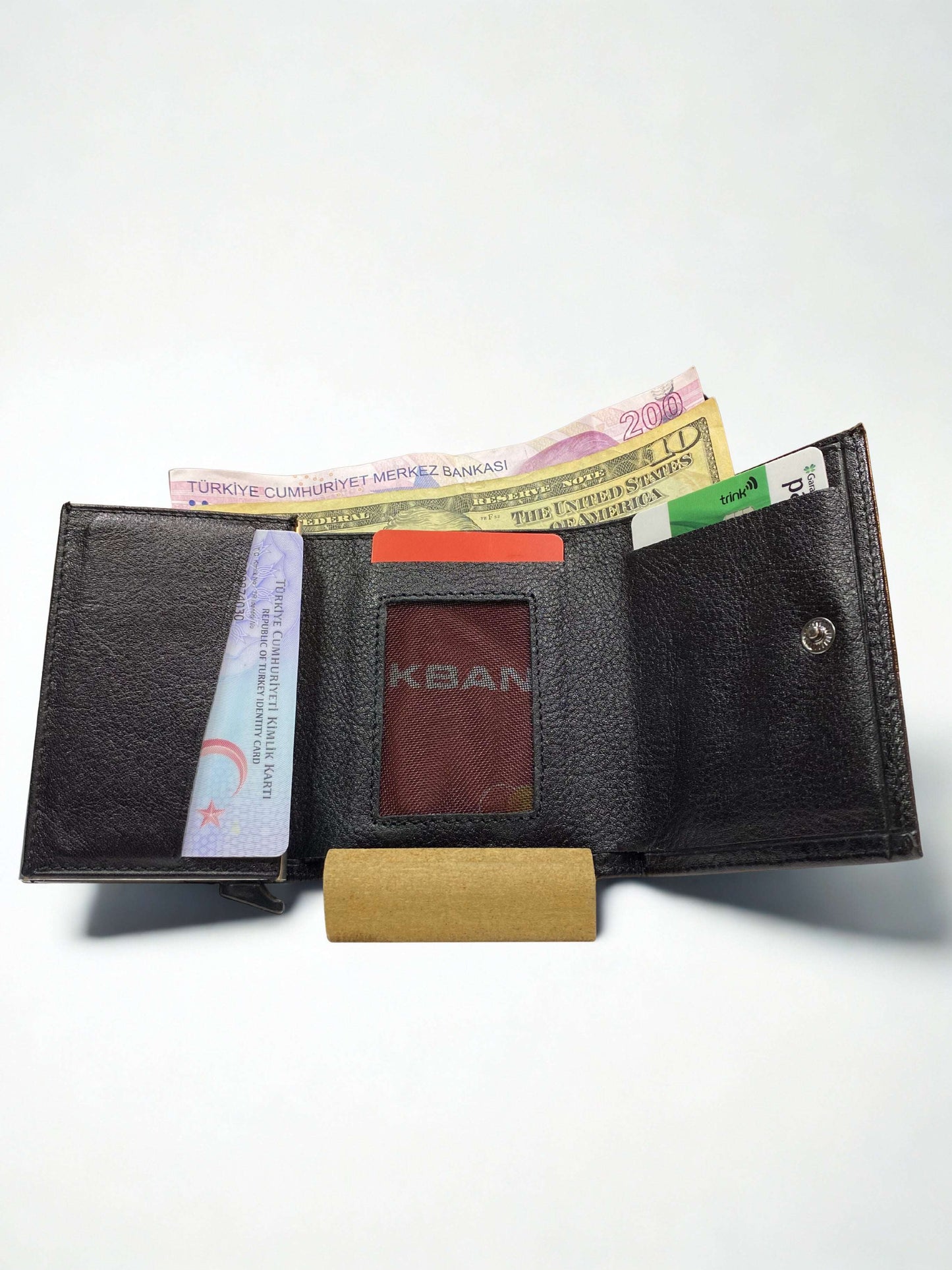 Deri Mekanizmalı Kartlık|Kuzu Derisi|RFID Koruma