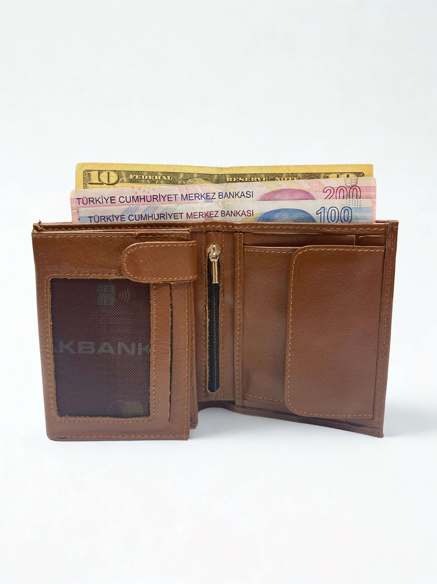 Hakiki Deri Cüzdan|Dik Model|Çok Kartlık-Nakit-Bozuk Para|3 Renk