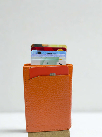 Deri Mekanizmalı Kartlık|Kuzu Derisi|RFID Koruma