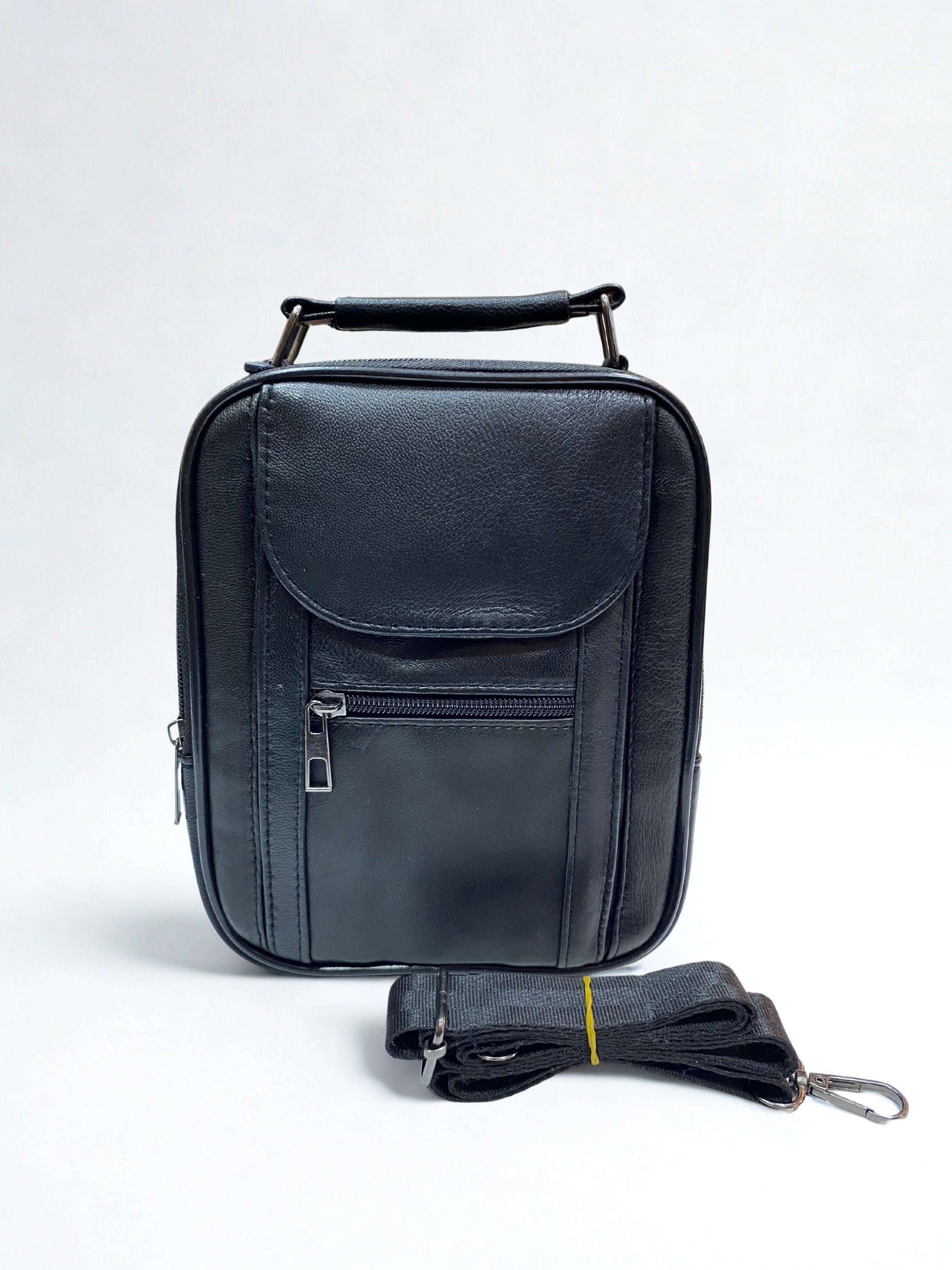 Portföy Çanta|Orta Boy|Dik Model|Kasalı|Çok Bölmeli|Siyah|Omuzdan Asmalı