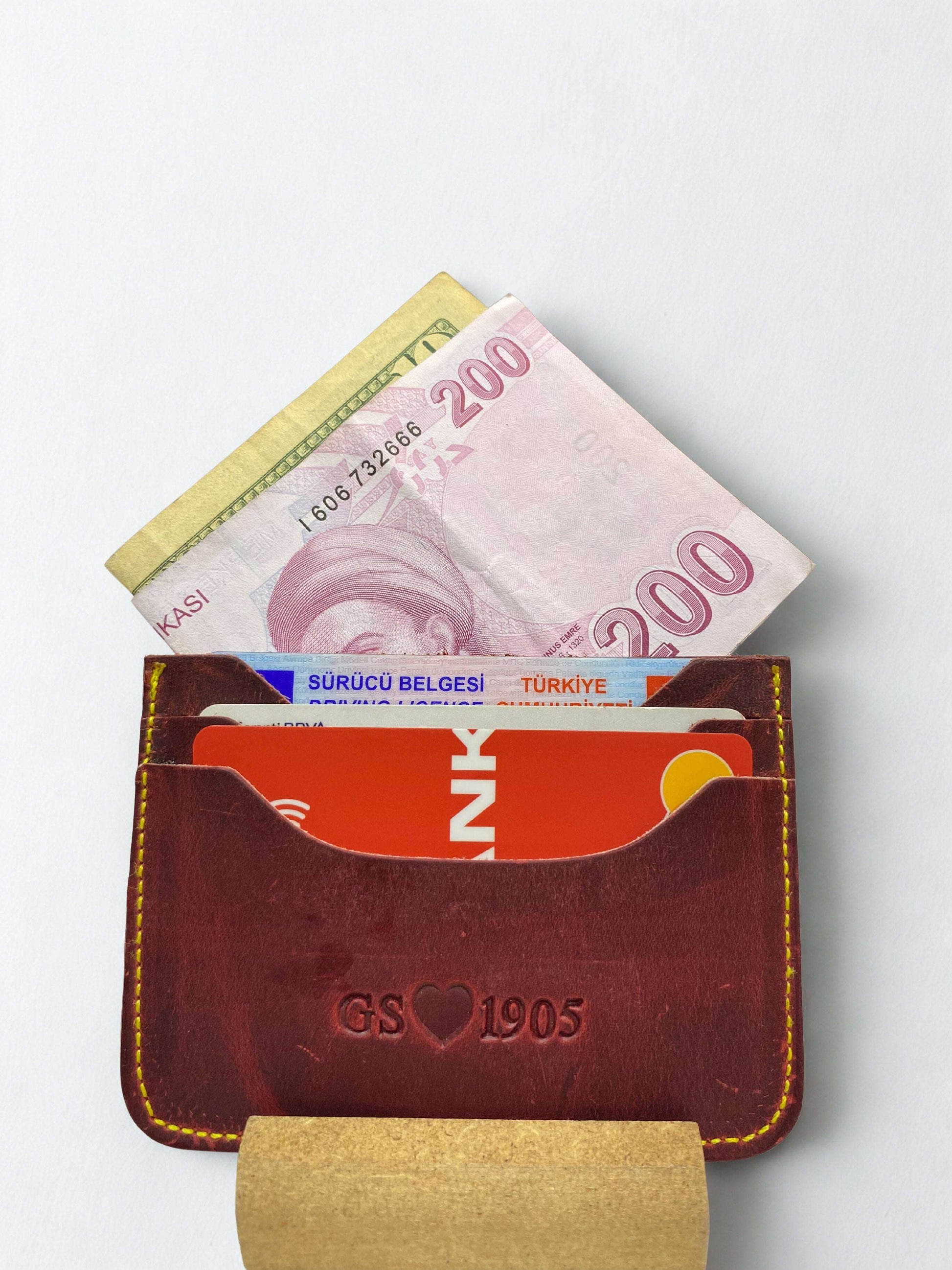 Deri Kartlık|GS 1905 Baskılı|6 Kart Kapasiteli