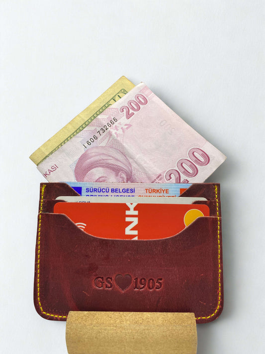 Deri Kartlık|GS 1905 Baskılı|6 Kart Kapasiteli