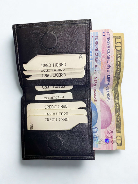 Hakiki Deri Cüzdan|Çok Kartlık ve 2’li Nakit Koyma Bölmesi|Mıknatıslı