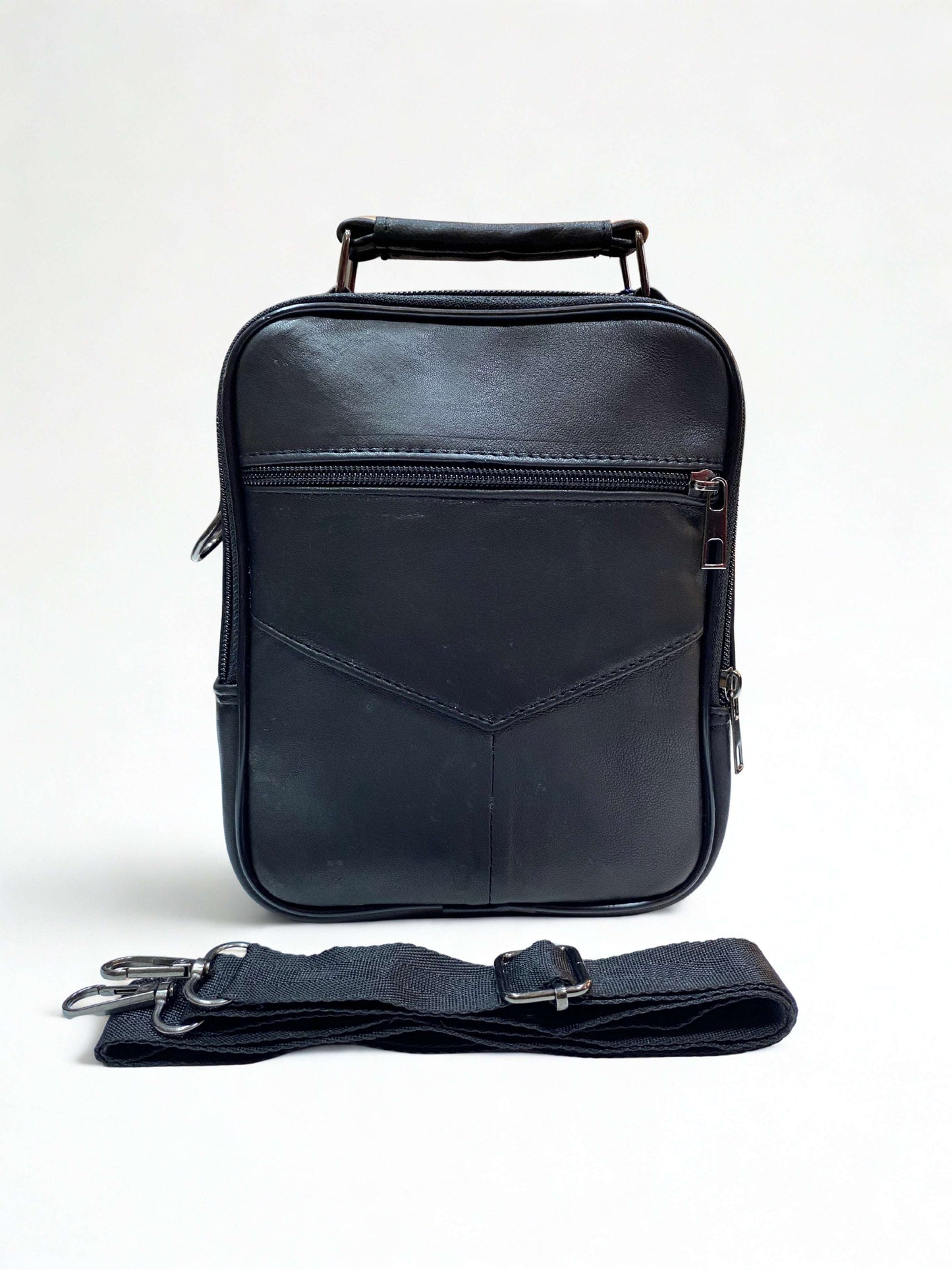 Portföy Çanta|Orta Boy|Dik Model|Kasalı|Çok Bölmeli|Siyah|Omuzdan Asmalı