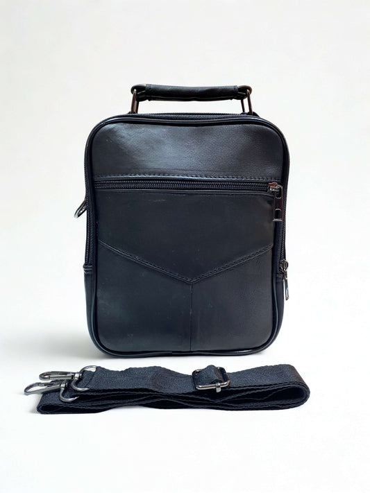 Portföy Çanta|Orta Boy|Dik Model|Kasalı|Çok Bölmeli|Siyah|Omuzdan Asmalı