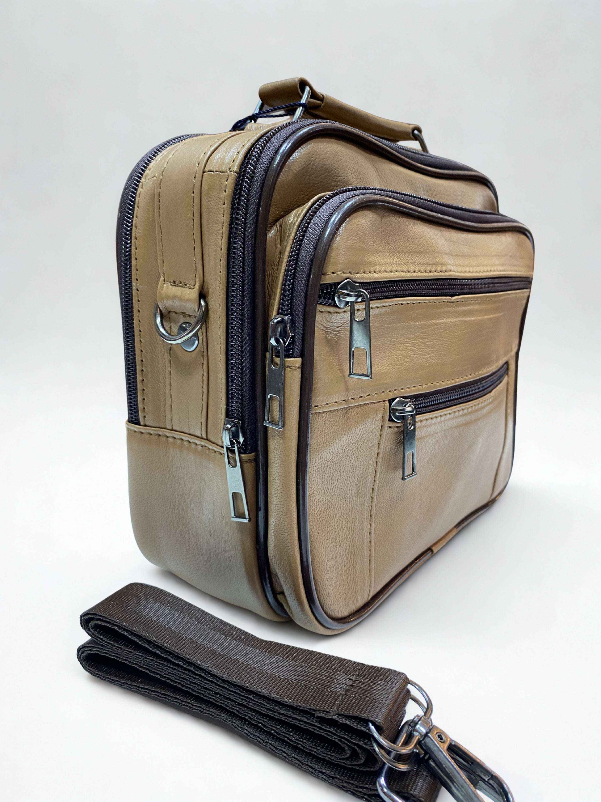 Portföy Çanta|Büyük Boy|Yan Model|Kasalı|Çok Bölmeli|Taba