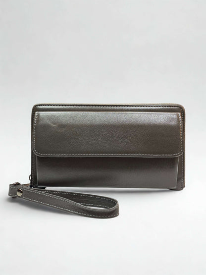 Deri El Çantası|Telefon Bölmesi|Ekstra Tutmaçlar|Çok Kartlık ve Nakit