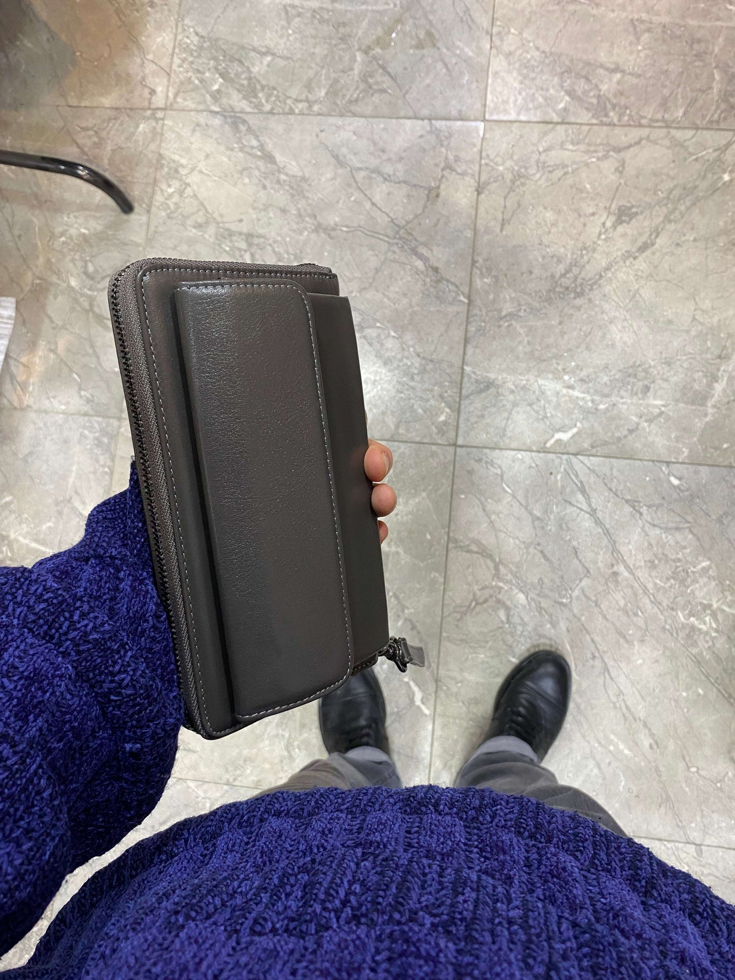 Deri El Çantası|Telefon Bölmesi|Ekstra Tutmaçlar|Çok Kartlık ve Nakit